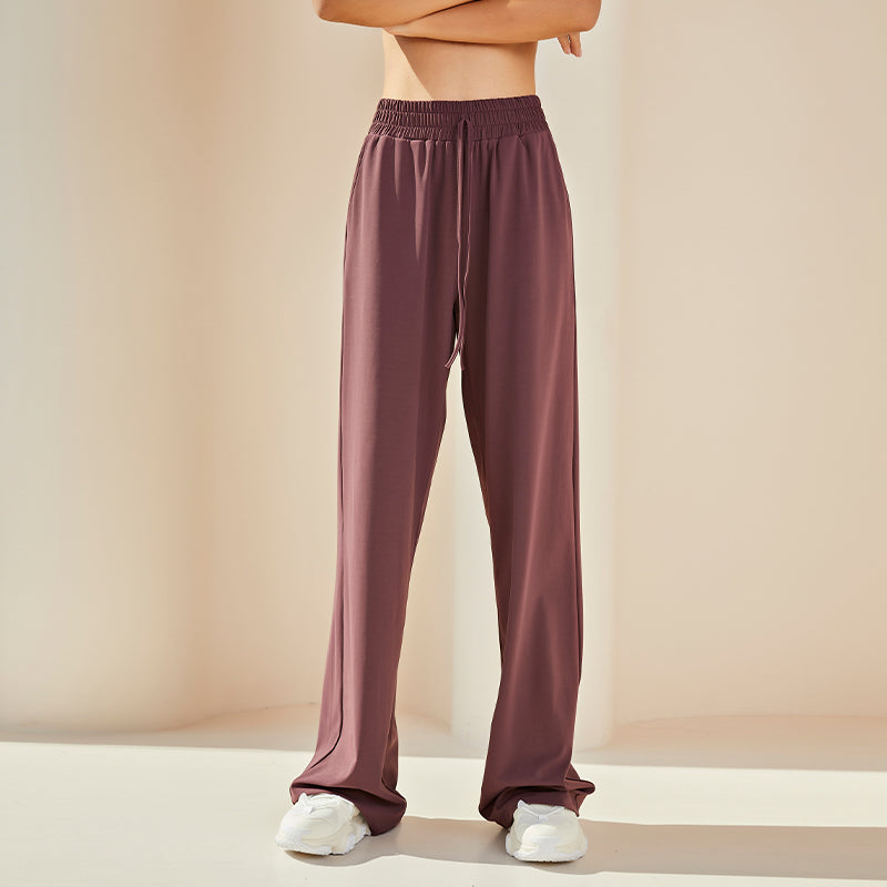 La Nikar Sport Pants - High Waist Draped Wide Leg Pants