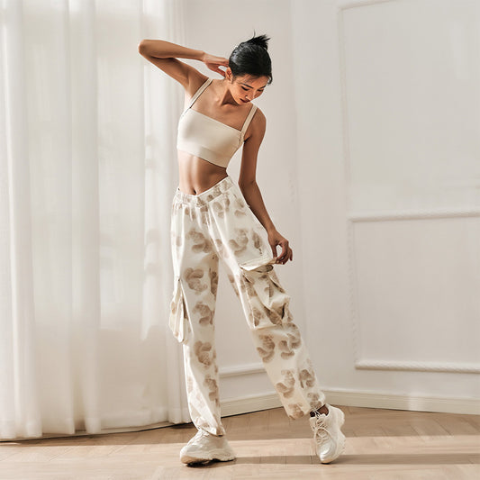 La Nikar Straight Leg Fitness Workout Pants - Thin and Loose