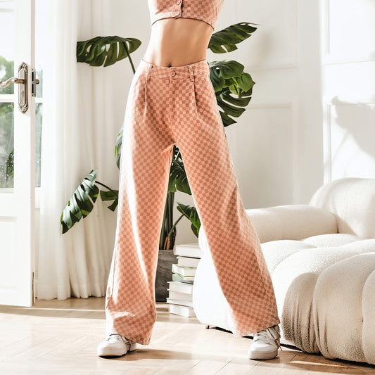 La Nikar Checkerboard Sport Pants