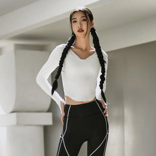 La Nikar Professional Pilates Top - V-neck Slimming And Slimming