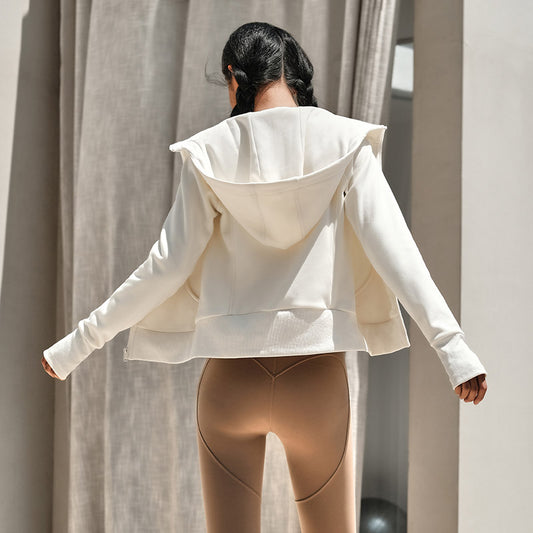 La Nikar sun silk sports jacket - long-sleeved warm thickened fitness yoga clothing