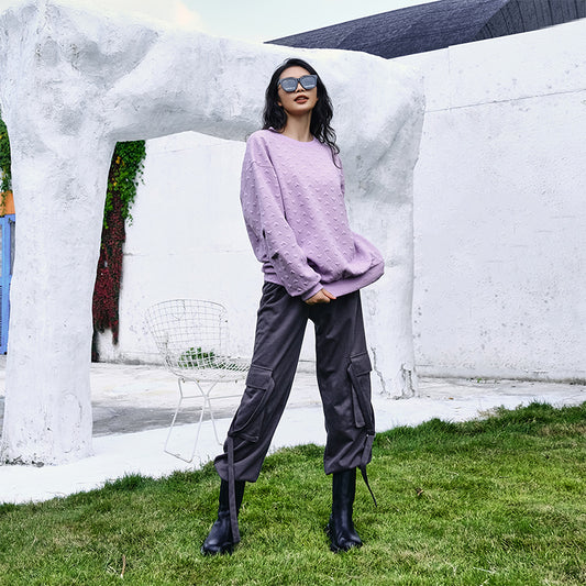 La Nikar Space Cotton Jacquard Sports Sweatshirt