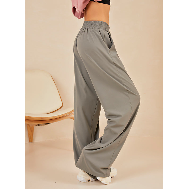 La Nikar Sport Pants - High Waist Draped Wide Leg Pants