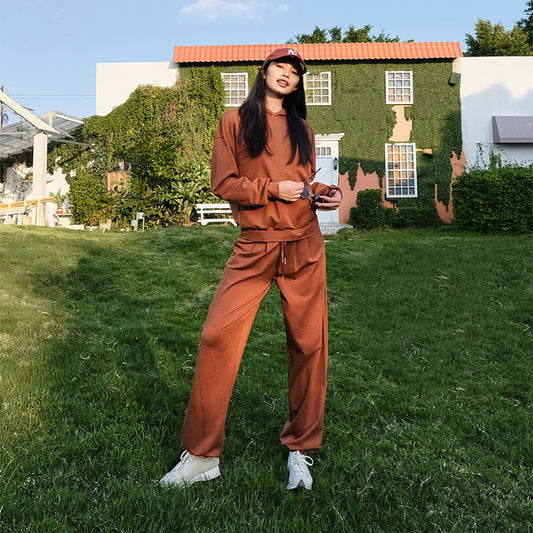 La Nikar Sports Hoodie and Straight Lantern Casual Pants Set