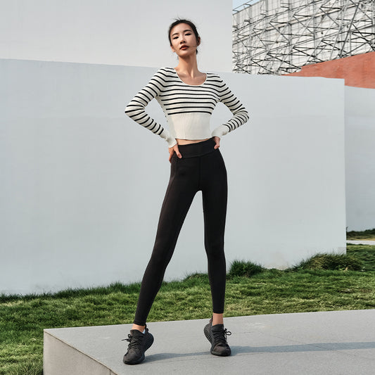 La Nikar Peach Heart Pants - Peach Buttocks High Elasticity Fitness Pants