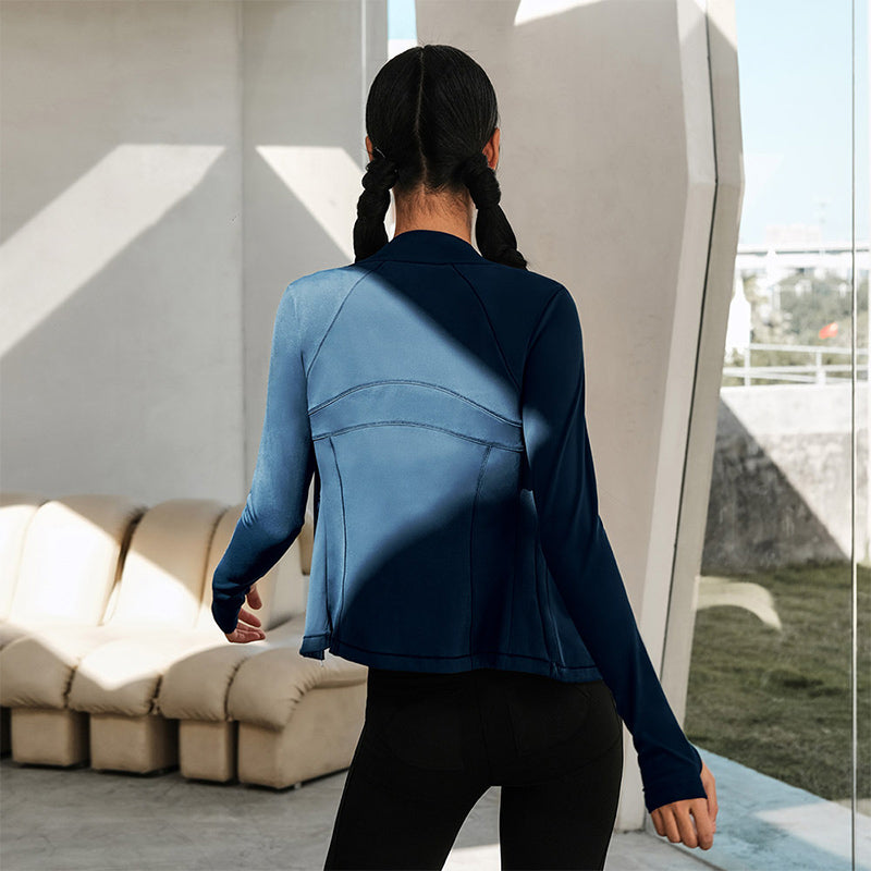La Nikar Short Top Standing Collar Slimming Yoga Wear