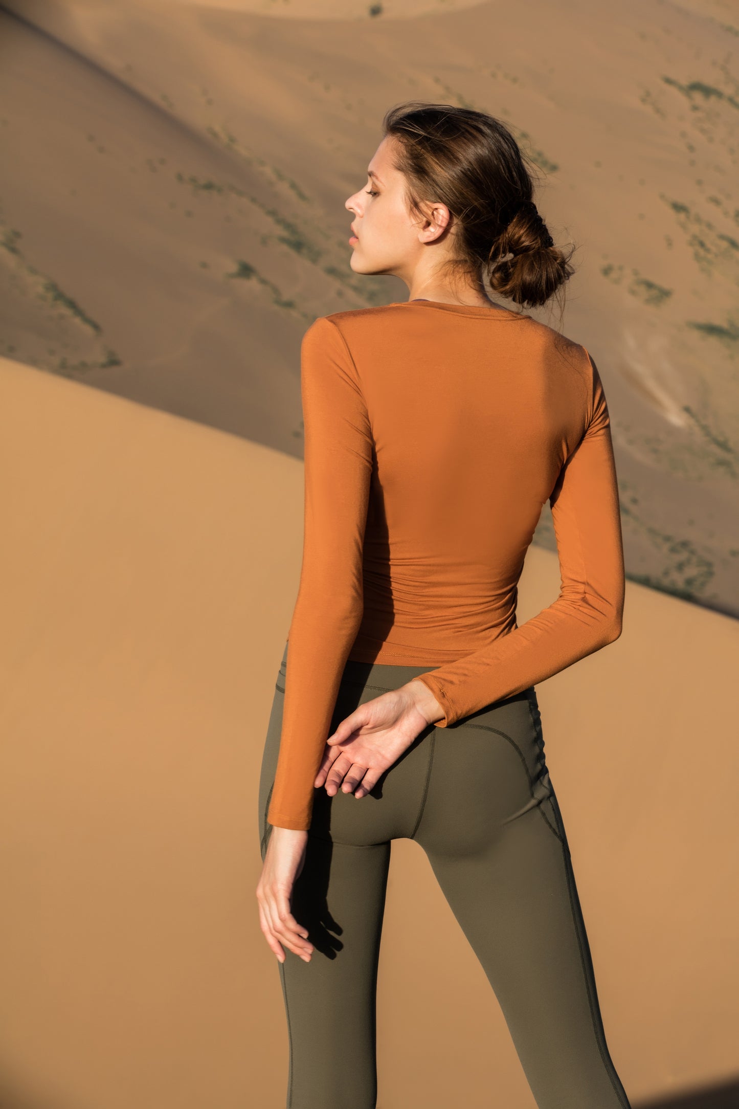 S0328 Waist Cinching L/S Top