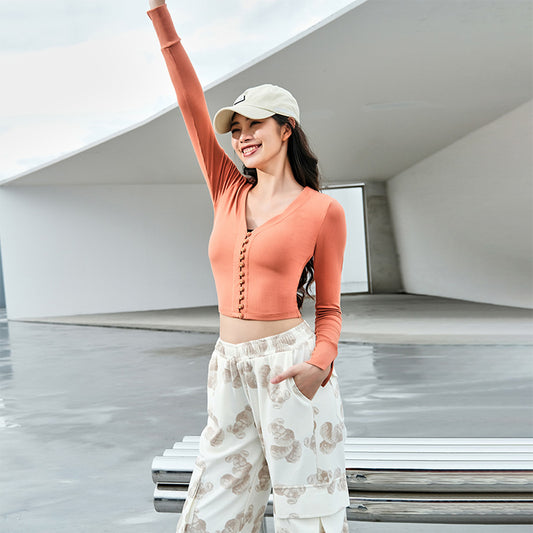 La Nikar single-breasted short sports T-shirt