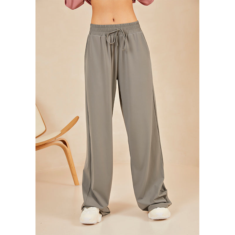 La Nikar Sport Pants - High Waist Draped Wide Leg Pants