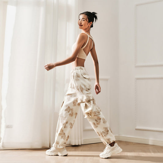 La Nikar Straight Leg Fitness Workout Pants - Thin and Loose