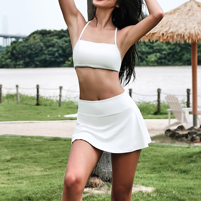 La Nikar thin section gathered fitness underwear - summer yoga tank top