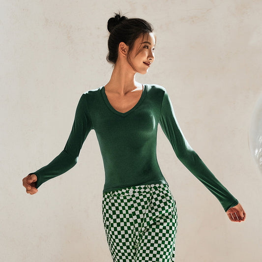 Lanikar yoga clothes - women's fall and winter tight sports tops