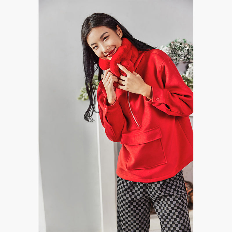 La Nikar Half-Zip Padded Fitness Sweatshirt