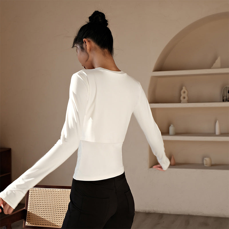 La Nikar false two pieces of long-sleeved yoga clothes - breathable and quick-drying