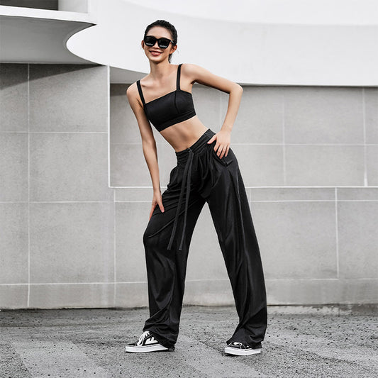La Nikar spring and fall straight-legged, wide-legged pants