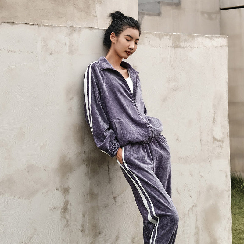 La Nikar Padded Fitness Sports Jacket Pants Casual Suit