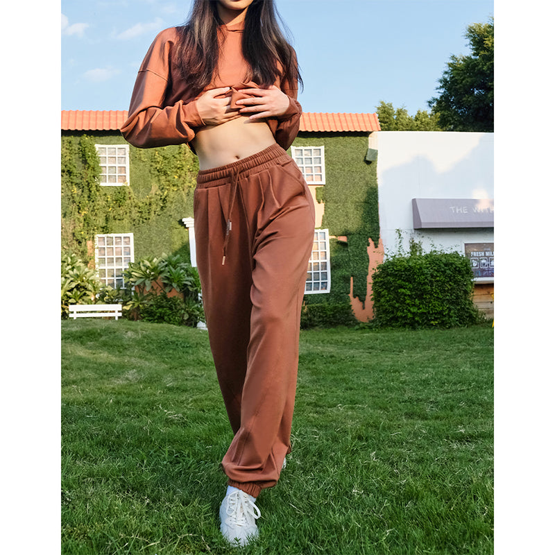 La Nikar Sports Hoodie and Straight Lantern Casual Pants Set