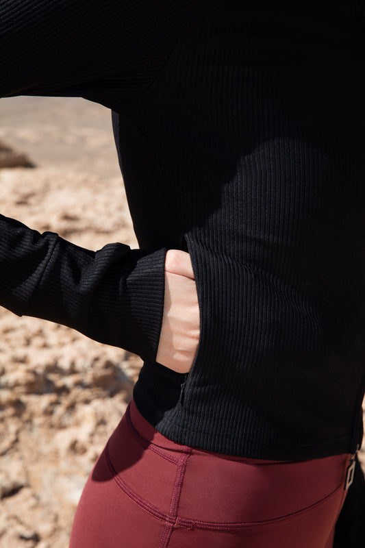 S0353 Dual Zipper L/S Tops