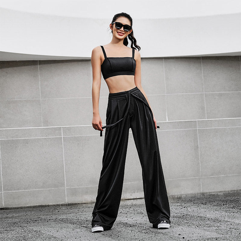 La Nikar spring and fall straight-legged, wide-legged pants