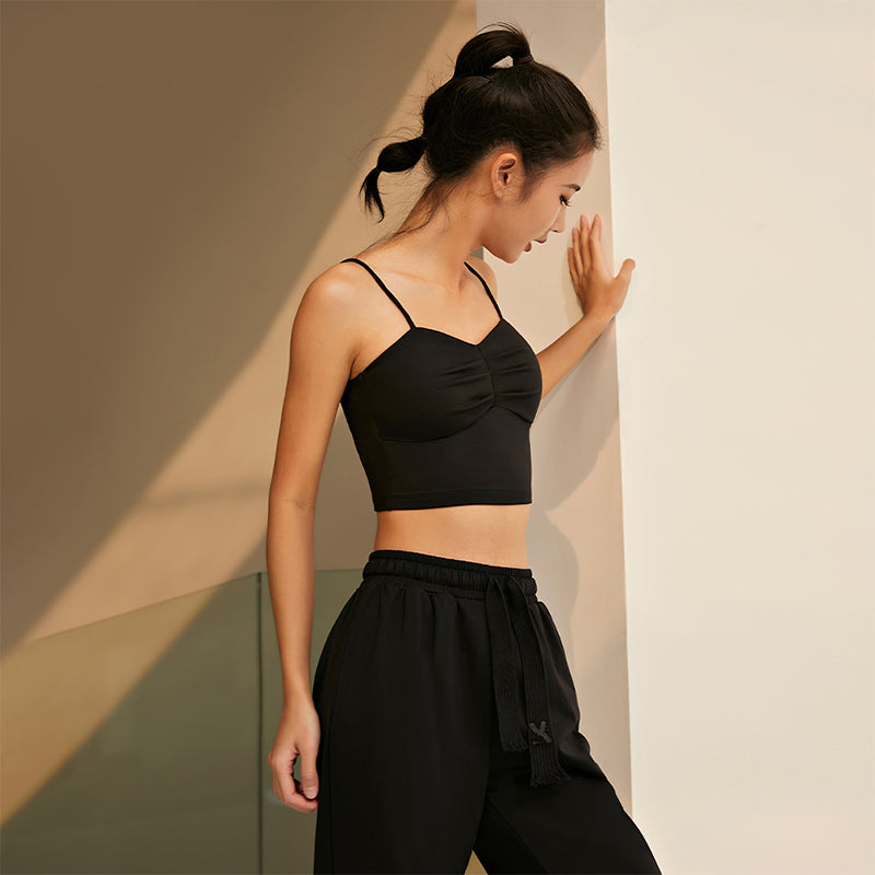 La Nikar Spaghetti Strap Sports Vest - With Chest Pads