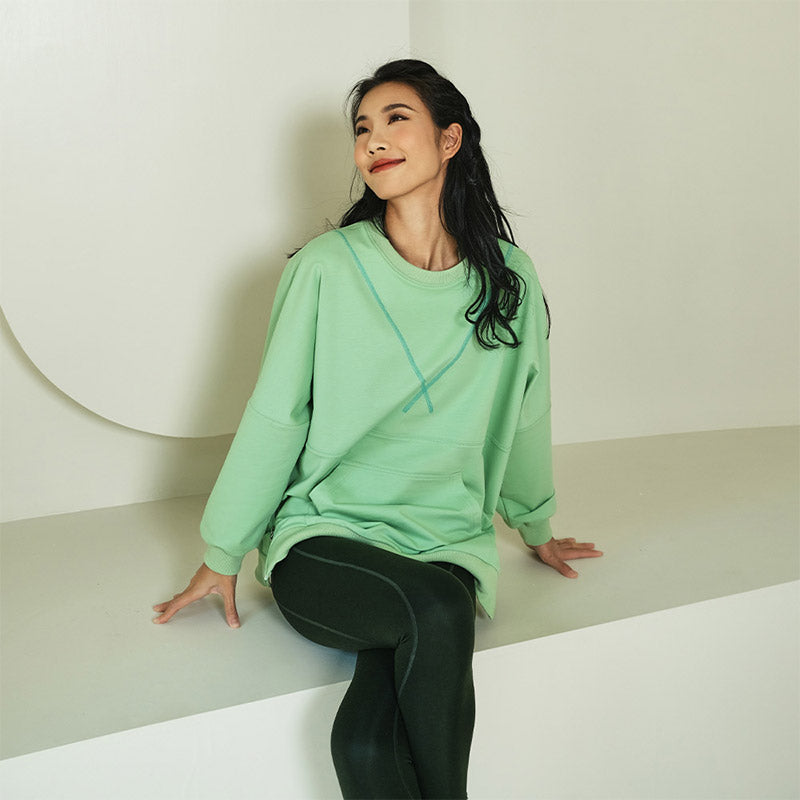 La Nikar mid-length casual sports sweatshirt