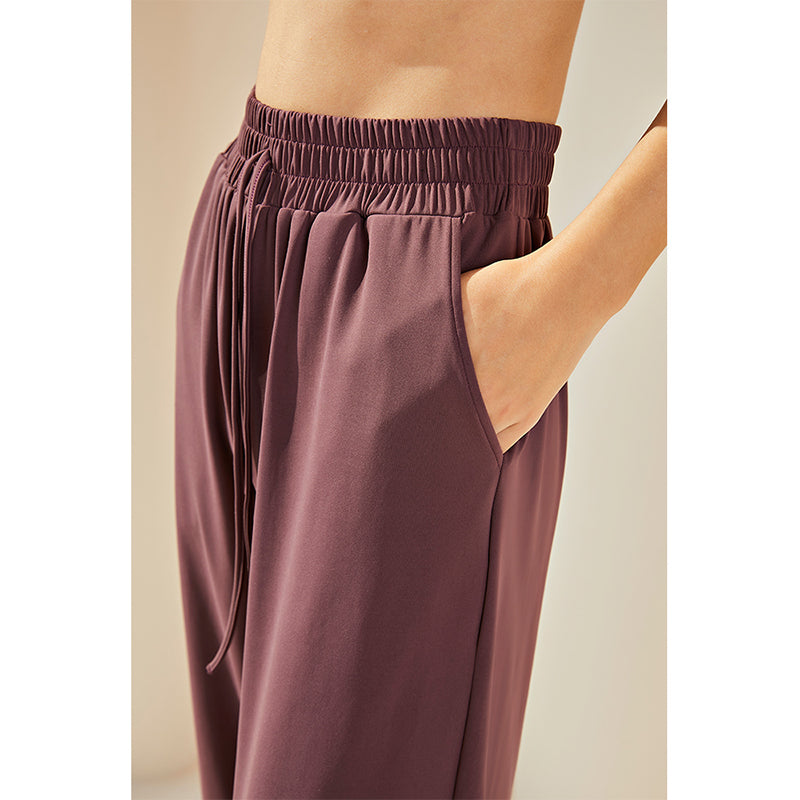 La Nikar Sport Pants - High Waist Draped Wide Leg Pants