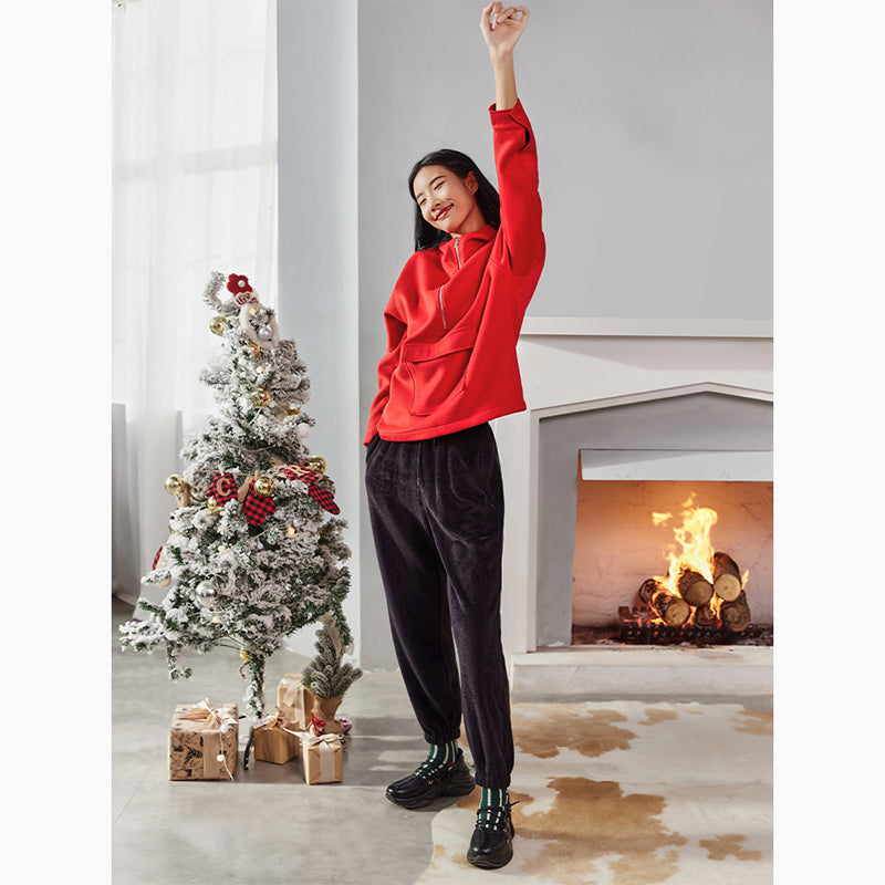 La Nikar Half-Zip Padded Fitness Sweatshirt
