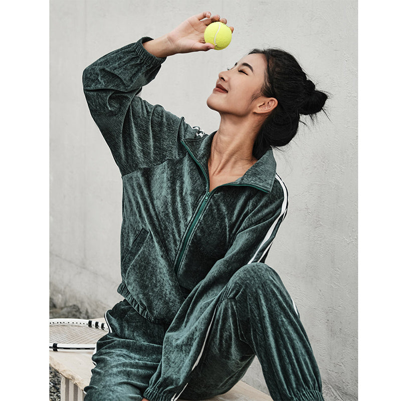 La Nikar Padded Fitness Sports Jacket Pants Casual Suit