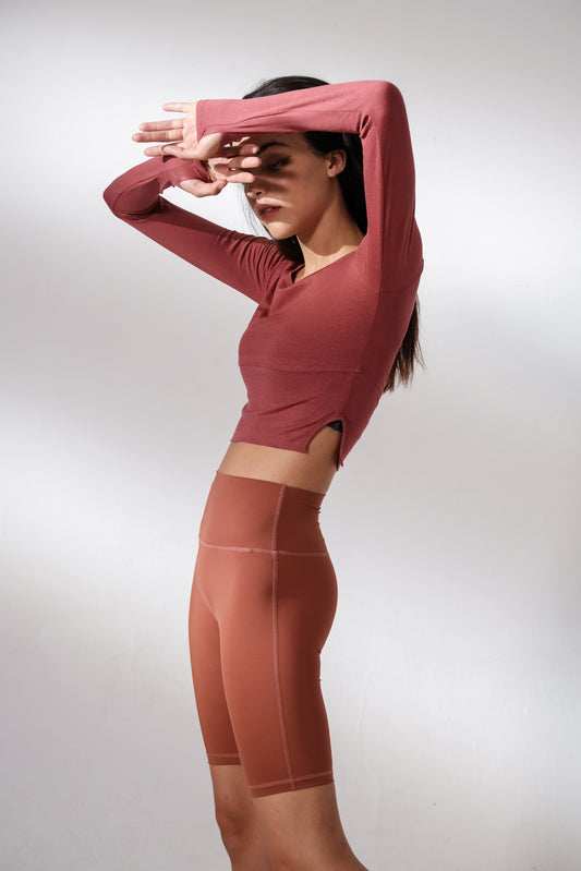 S0291 Sienna L/S Crop Top