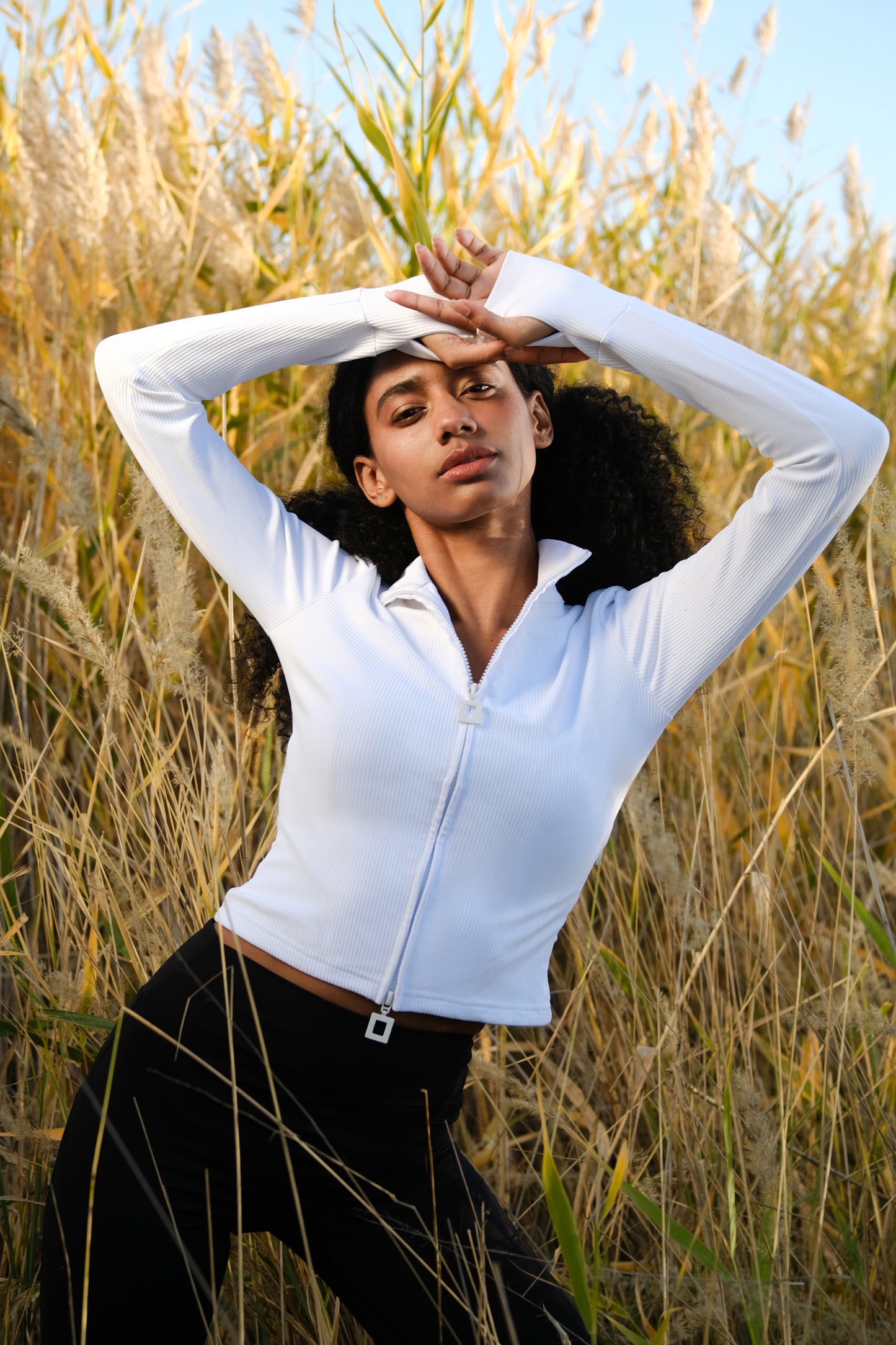 S0353 Dual Zipper L/S Tops