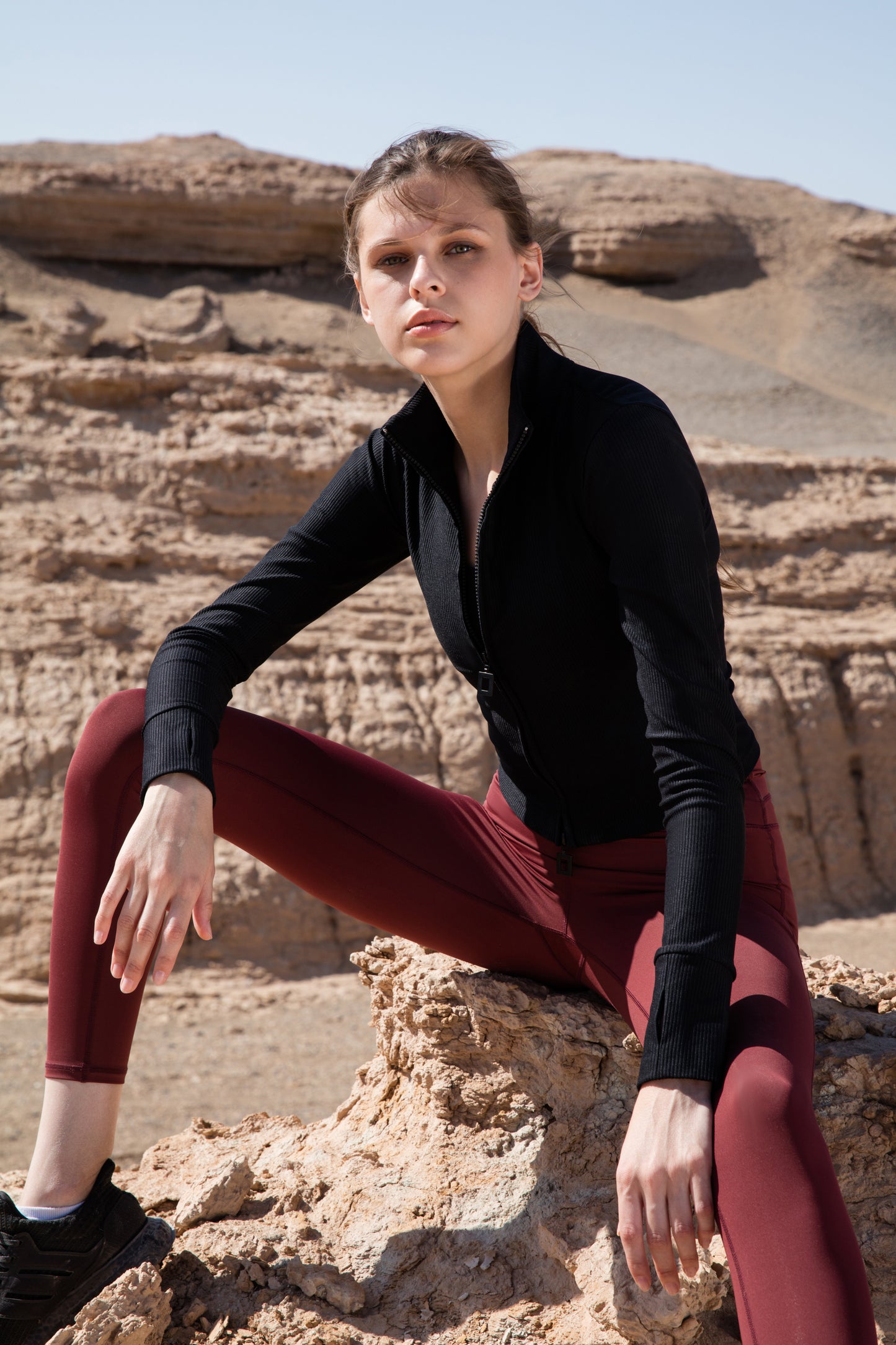 S0353 Dual Zipper L/S Tops