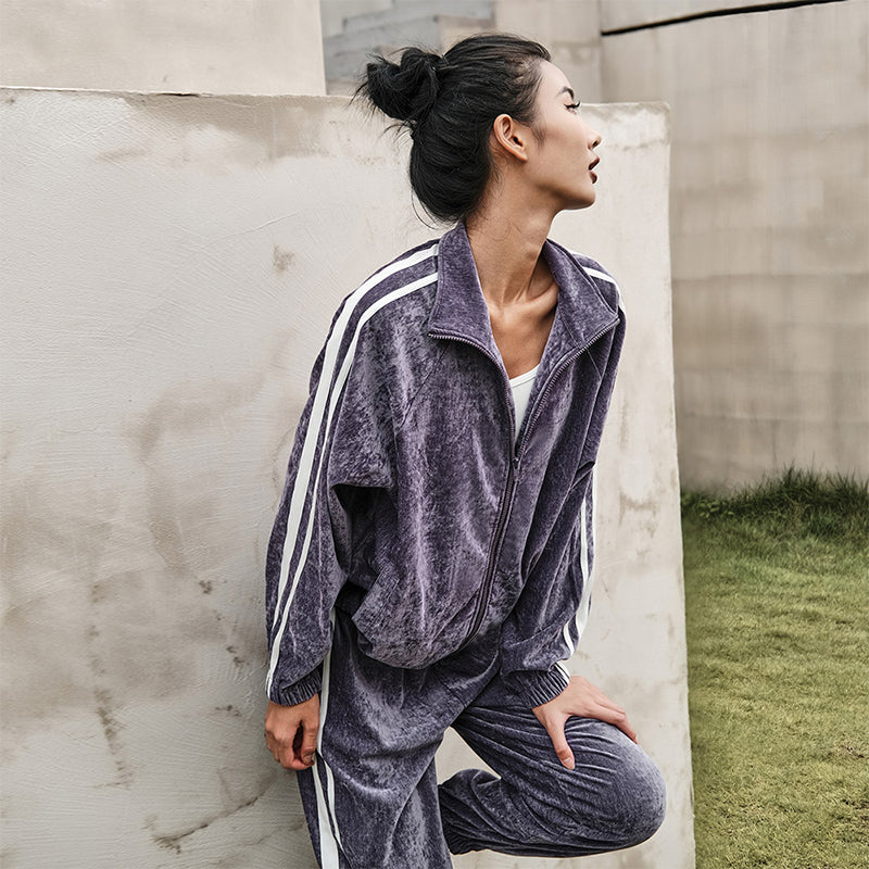 La Nikar Padded Fitness Sports Jacket Pants Casual Suit