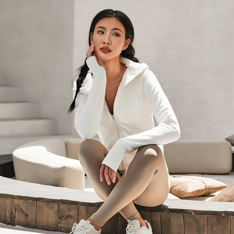 La Nikar sun silk sports jacket - long-sleeved warm thickened fitness yoga clothing