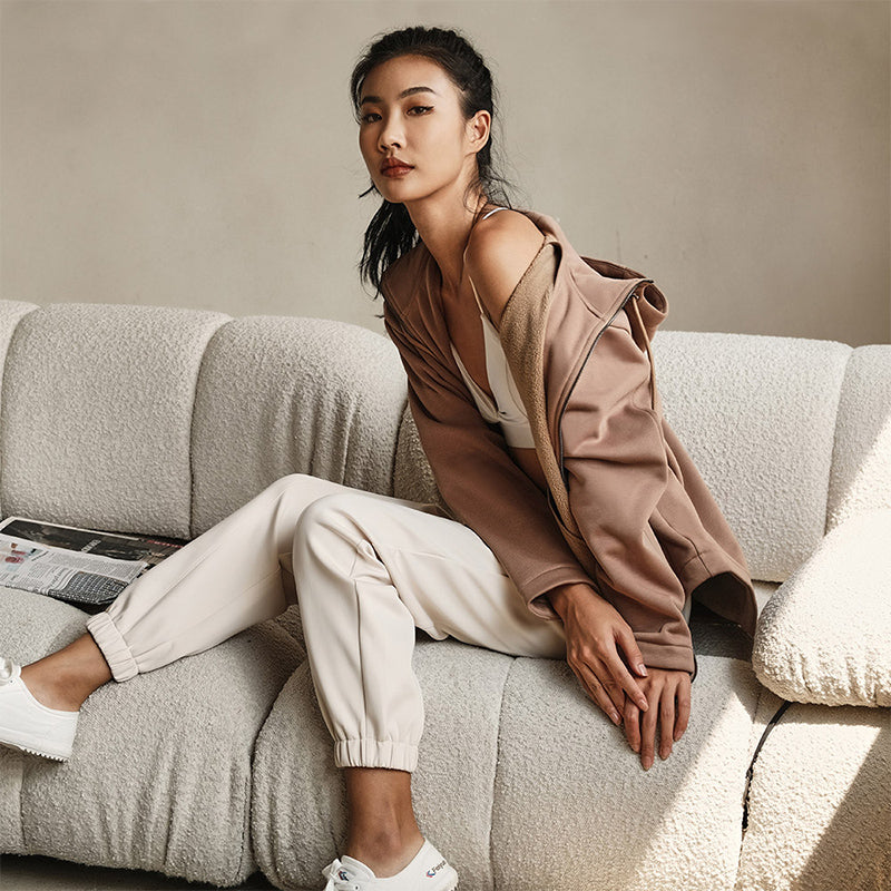 La Nikar Fleece & Padded Hooded Cardigan Track Jacket