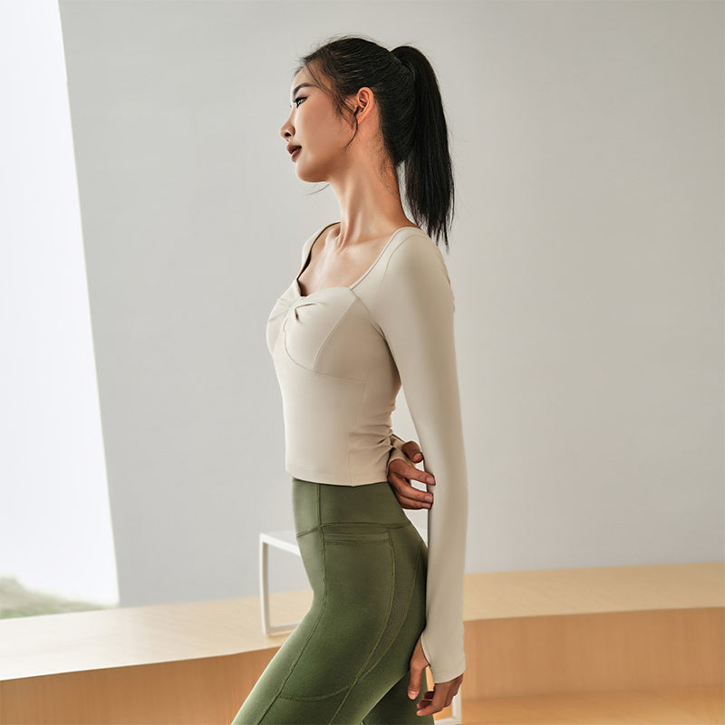 La Nikar Lycra thin long-sleeved yoga clothes