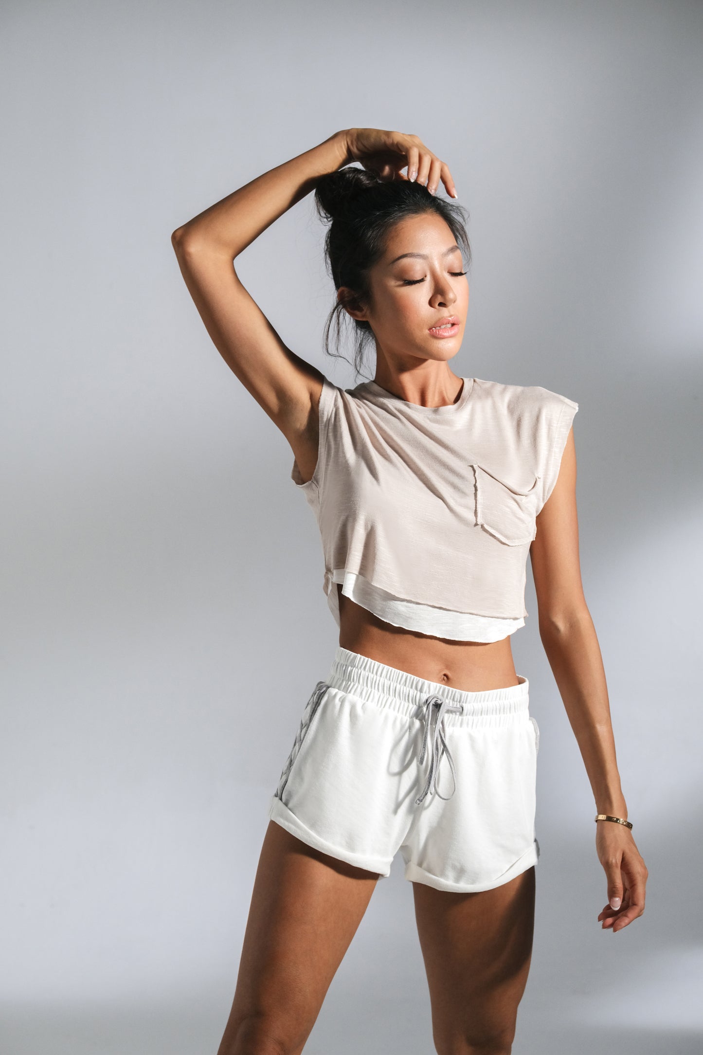 S0231 Loose Lounge Crop Top