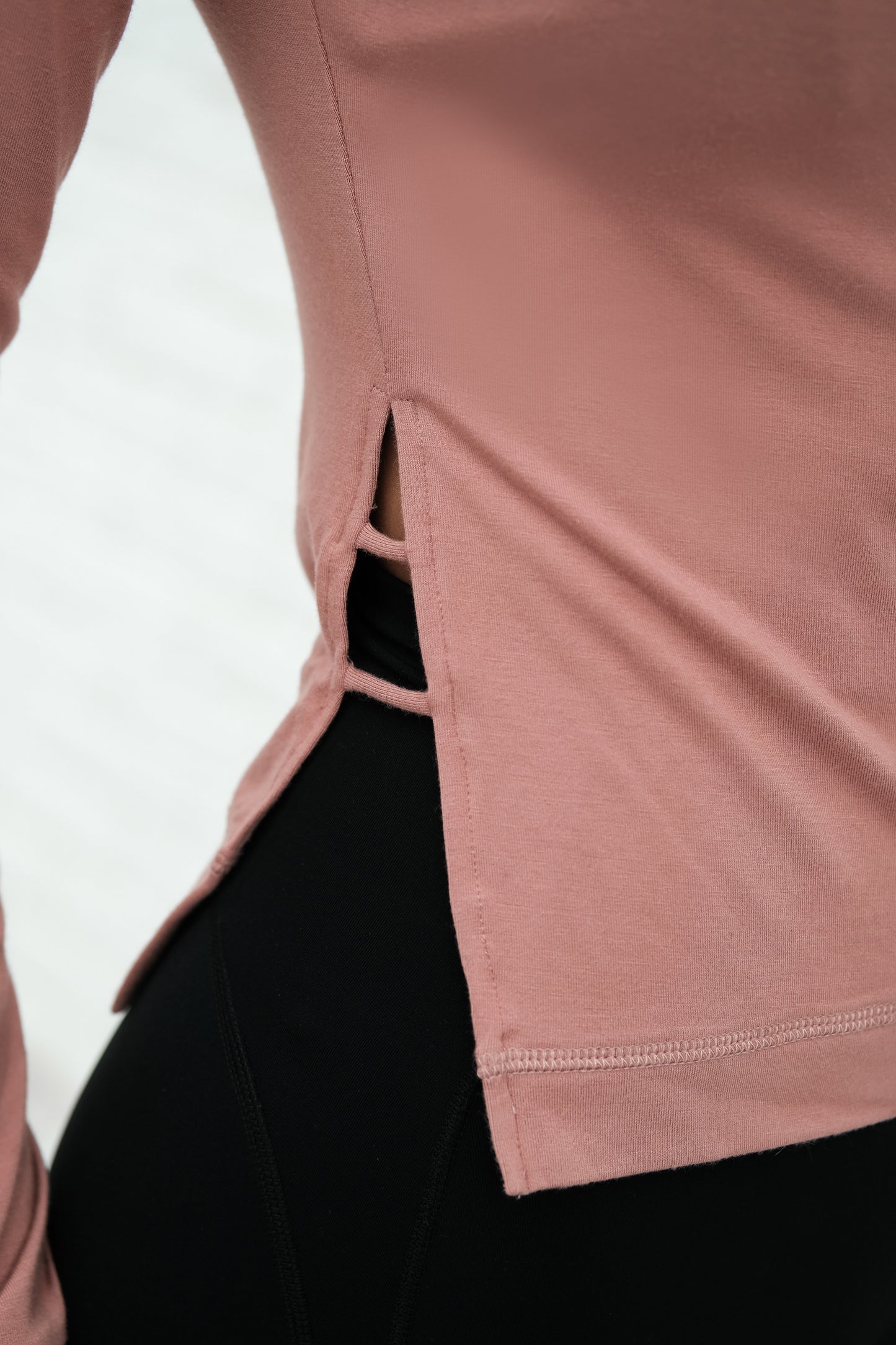 S0297 Split Casual L/S Top